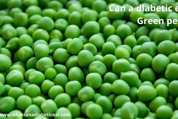 Can a diabetic eat Green peas?