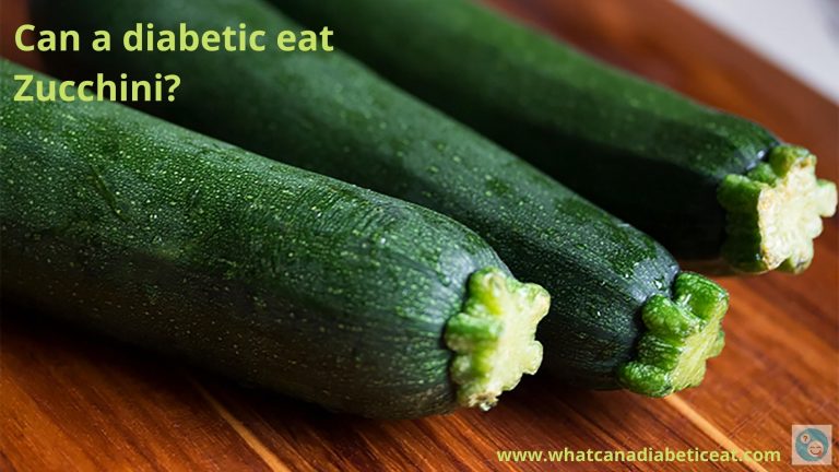 Can a diabetic eat Zucchini?