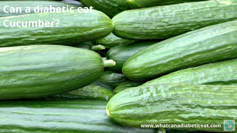 Can a diabetic eat Cucumber