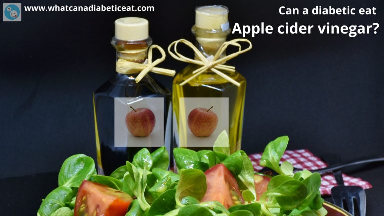 Can a diabetic eat Apple cider vinegar?