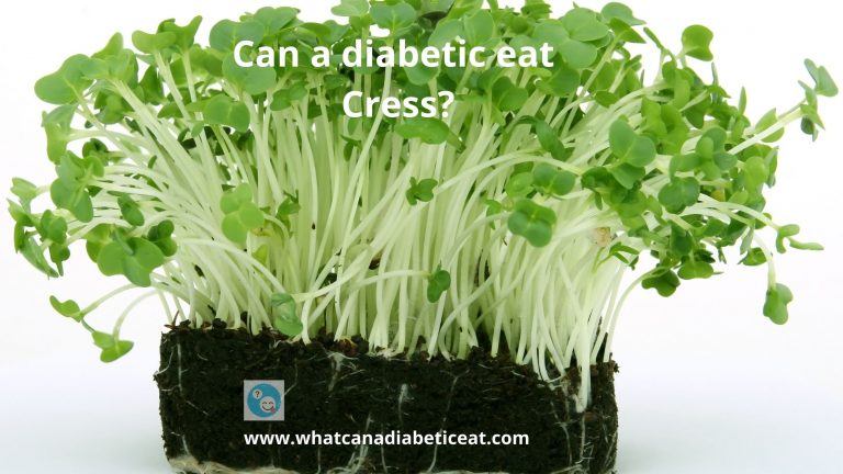 Can a diabetic eat Cress