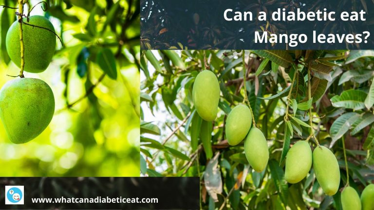 Can a diabetic eat Mango leaves