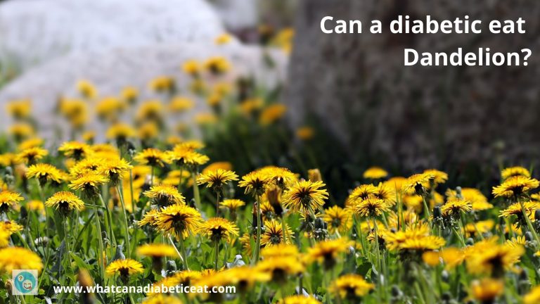 Can a diabetic eat Dandelions