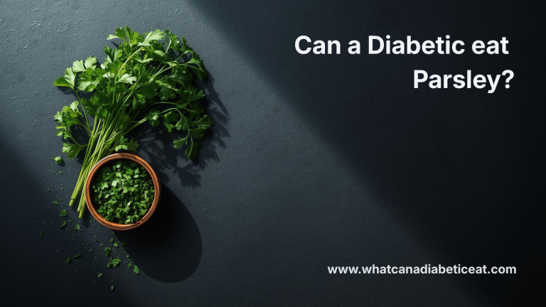 Can a diabetic eat Parsley